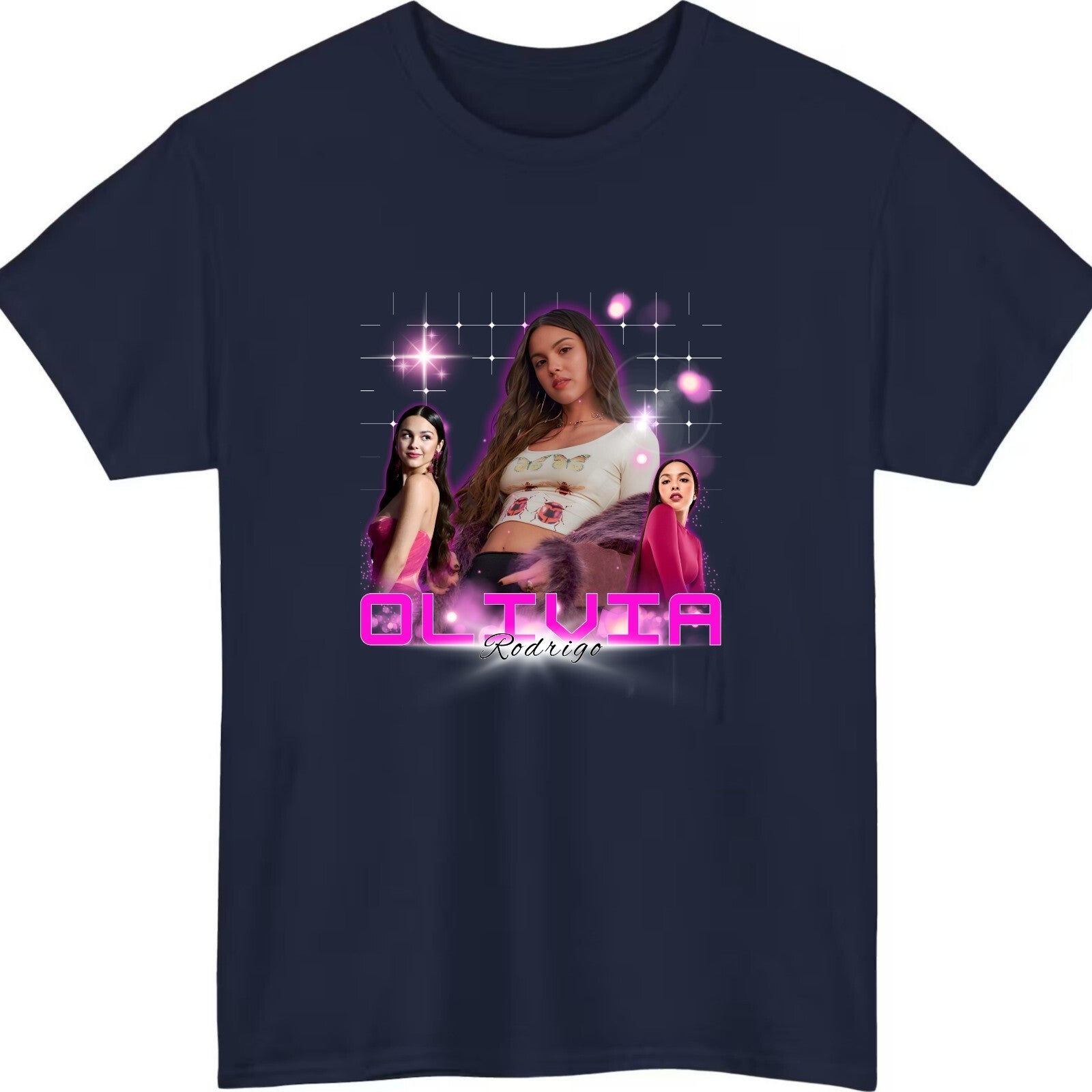Retro Pop Girl Collage Style Graphic T-Shirt product view 4