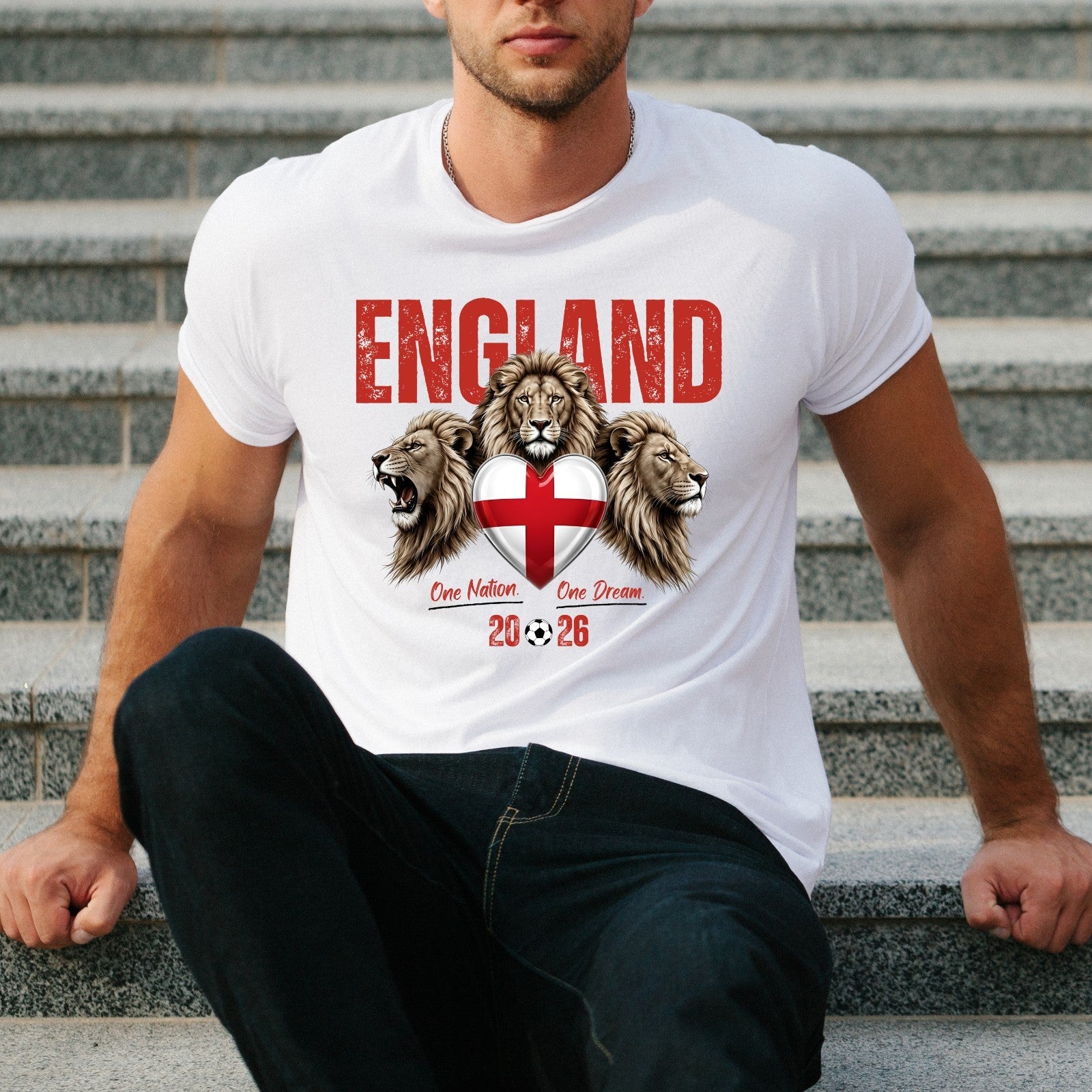 England Football 2026 Fan T Shirt England Flag Soccer Unisex Gift Tee