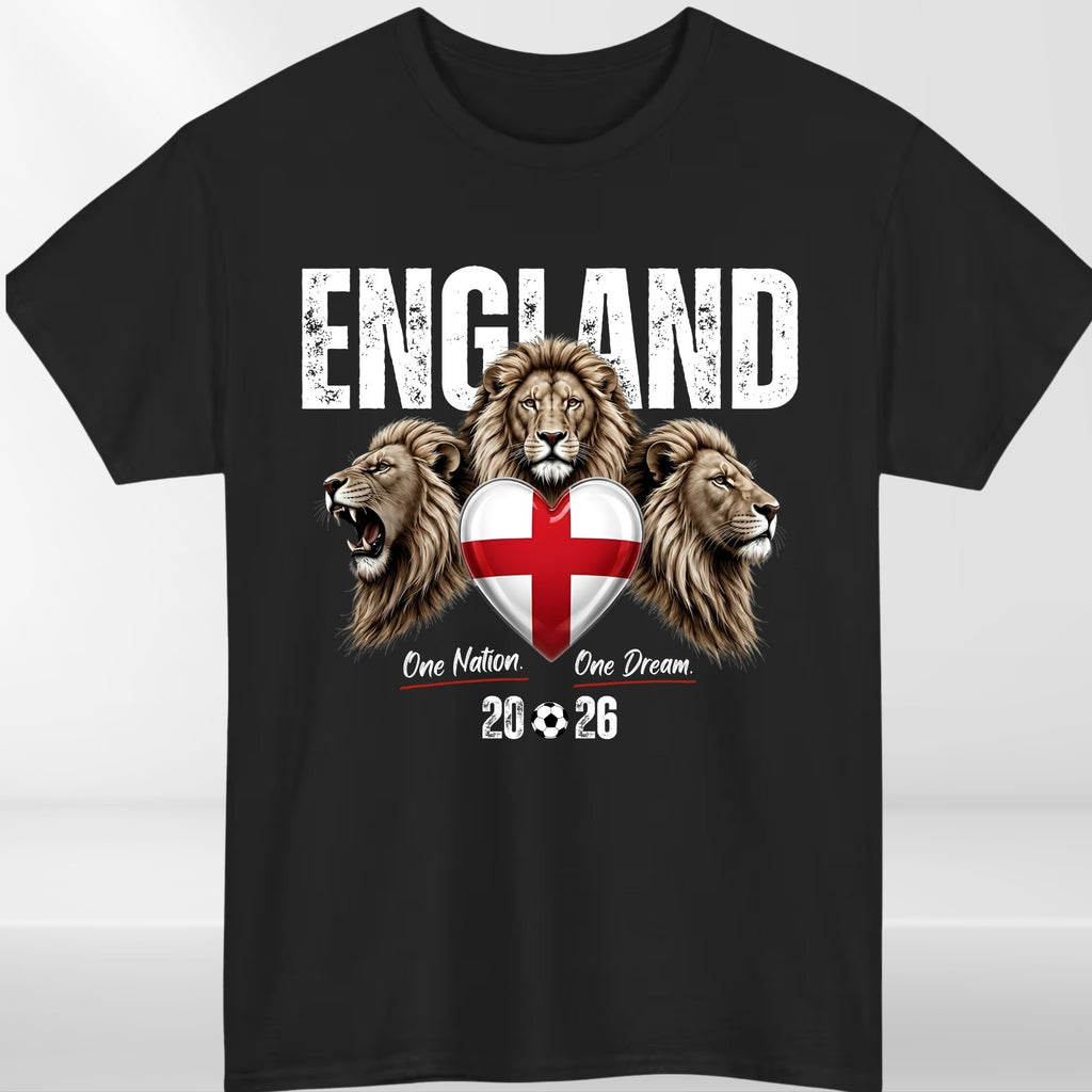 England Football 2026 Fan T Shirt England Flag Soccer Unisex Gift Tee