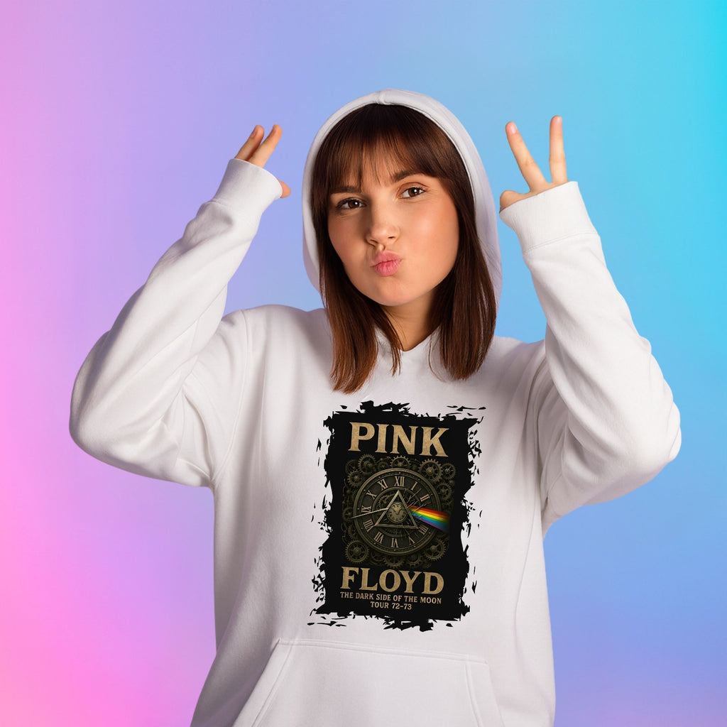 Vintage Psych Hoodie | Dark Side Of The Moon Band Hoodie | Music Gift Top 3Y–4XL