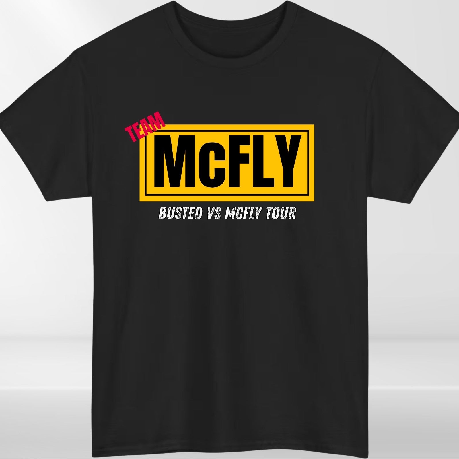 McFly vs Busted Tour 2025 T-Shirt Team McFly Band Front & Back Concert Gift Top