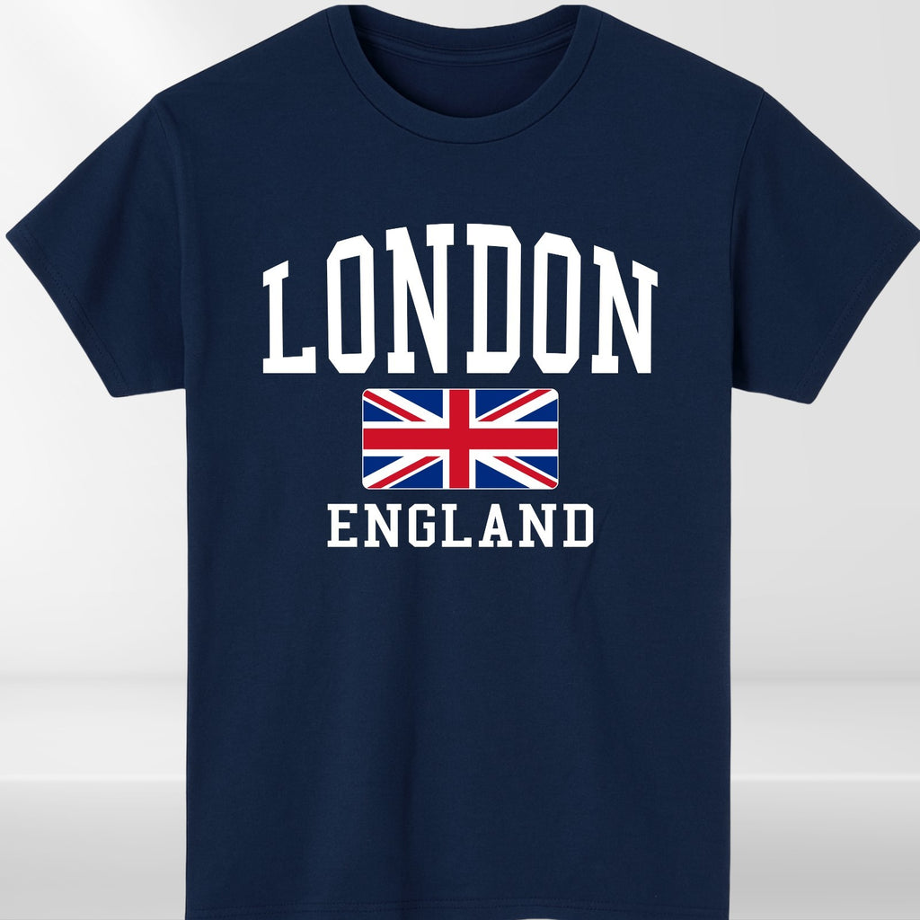 London England Unisex T-Shirt Union Jack Tee Trendy Great Britain Gift Souvenir
