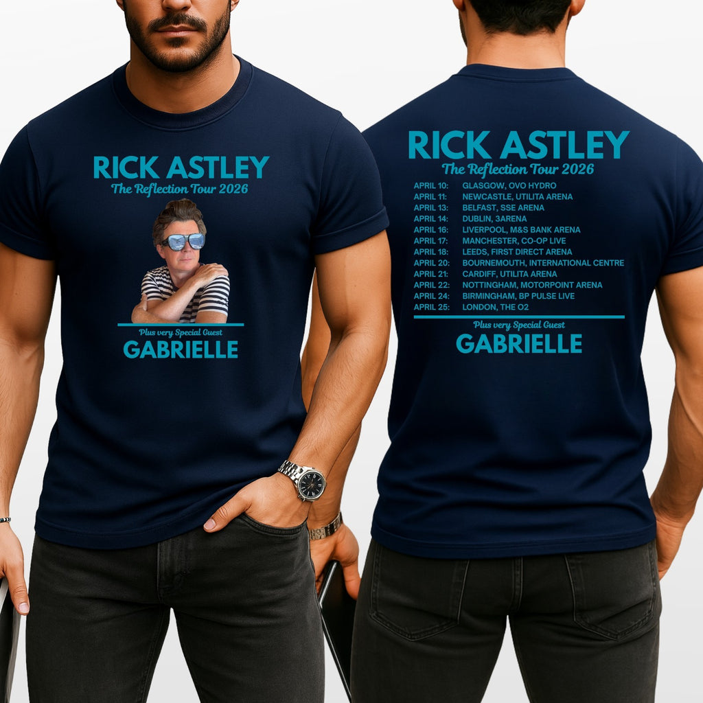 Rick Astley Reflection Tour 2026 T-Shirt – Music Fan Unisex Concert Tee Top