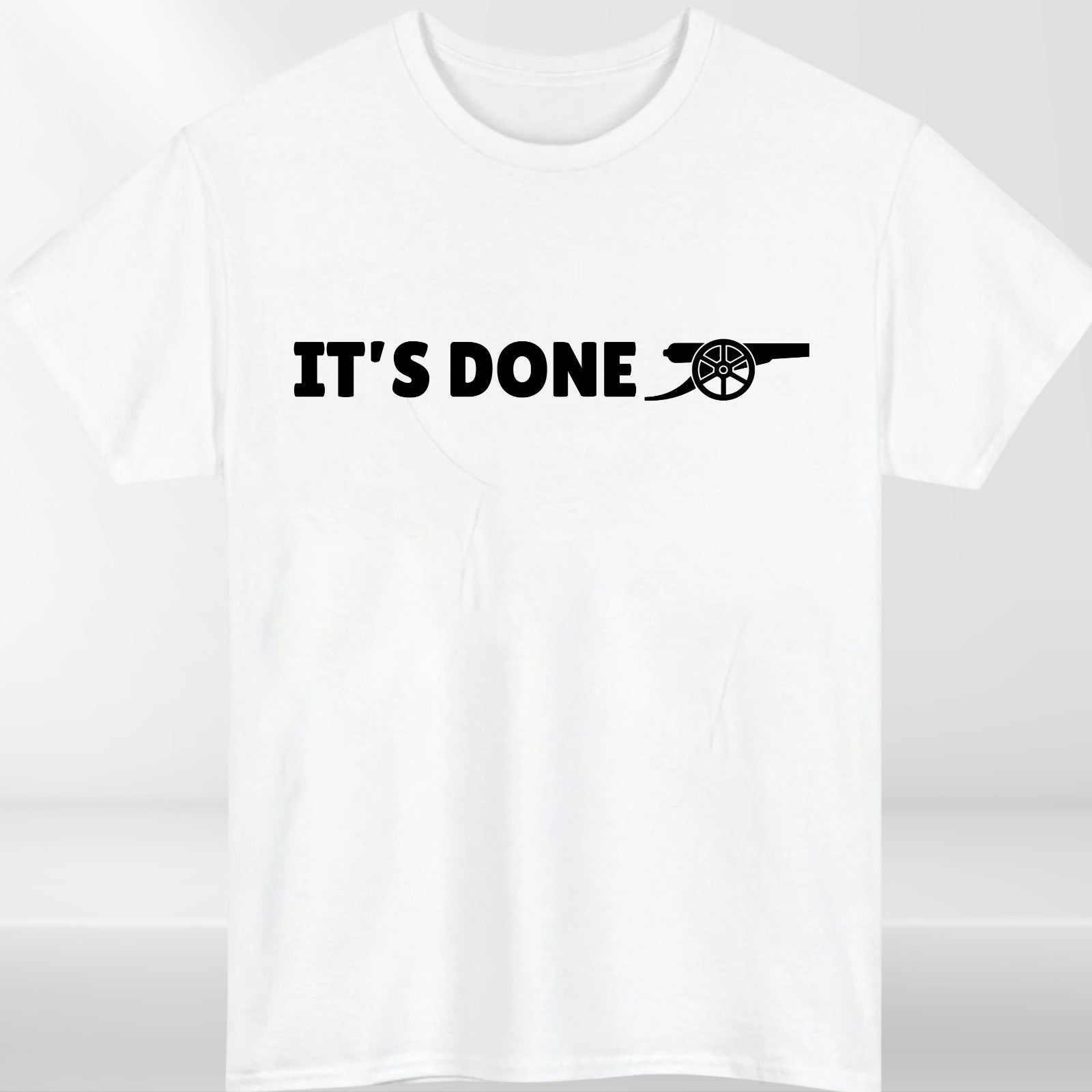 Its Done Cannon Graphic T Shirt Football Fan Celebration Unisex Gift Tee