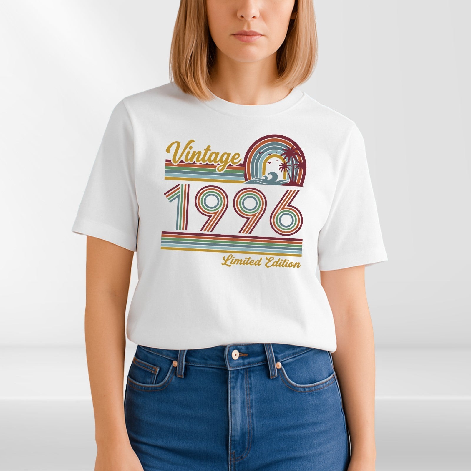 Vintage 1996 Limited Edition T Shirt 30th Birthday Retro Graphic Gift Tee UK