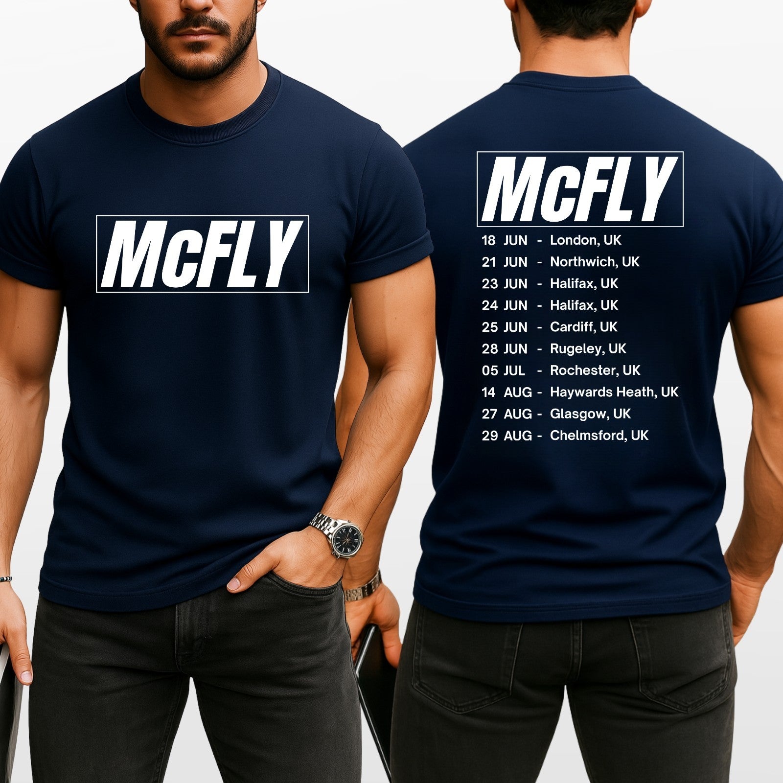 McFly Band T Shirt UK Tour 2026 Concert Fan Printed Unisex Tee Top