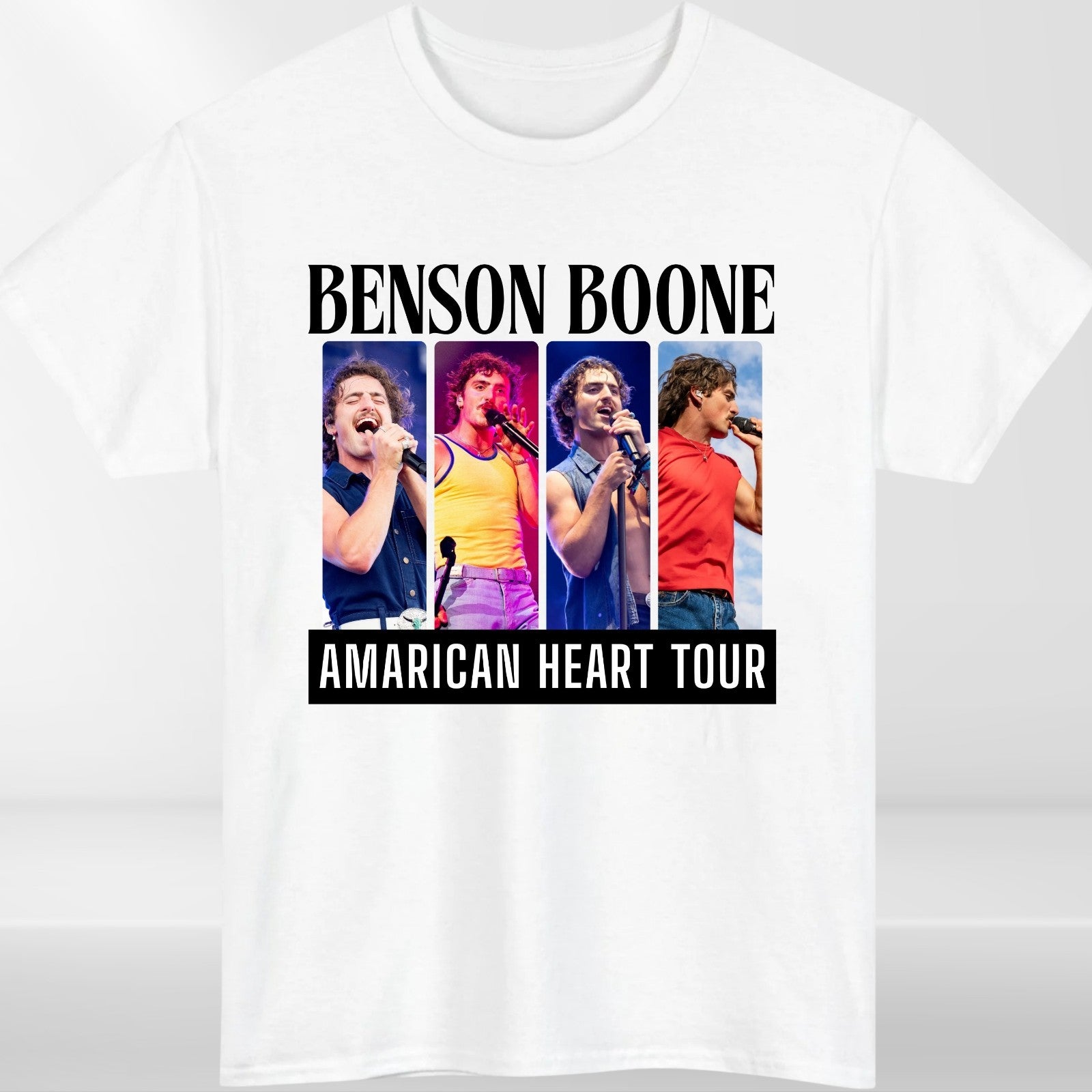 Benson Boonet  T Shirt American Heart Tour T Shirt | Live in Concert Tee 3y -4xL