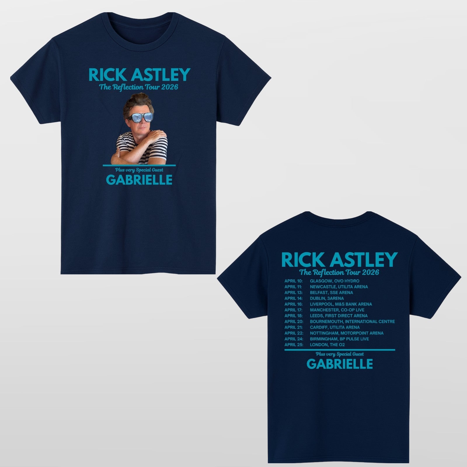 Rick Astley Reflection Tour 2026 T-Shirt – Music Fan Unisex Concert Tee Top