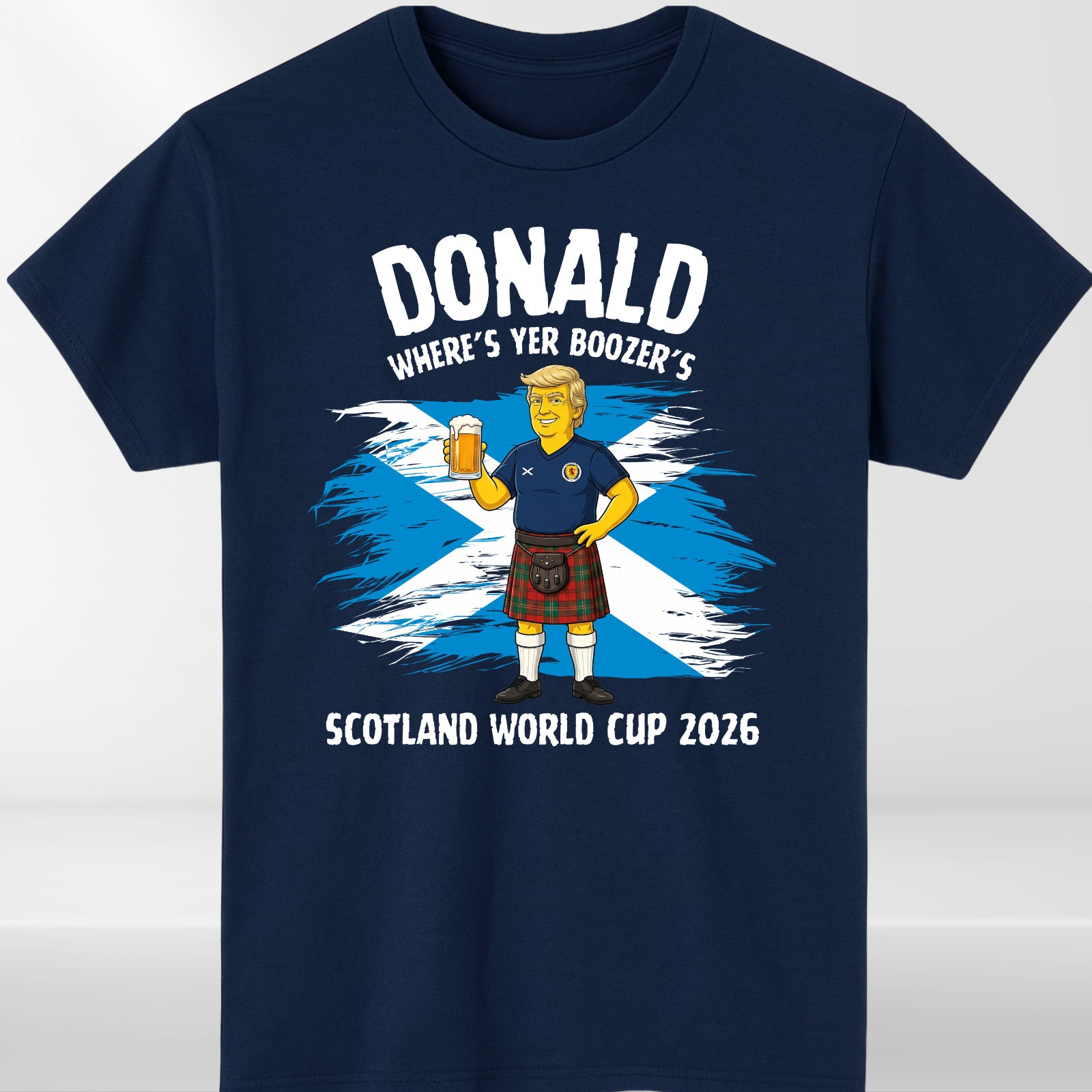 Donald Where's Yer Boozer's 2026 Scotland Football Fan Unisex T Shirt Gift