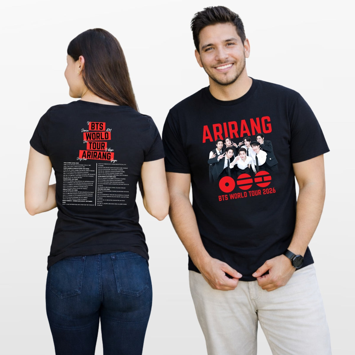 BTS Arirang Inspired World Tour T Shirt Unisex Adults Fan Merch Tee