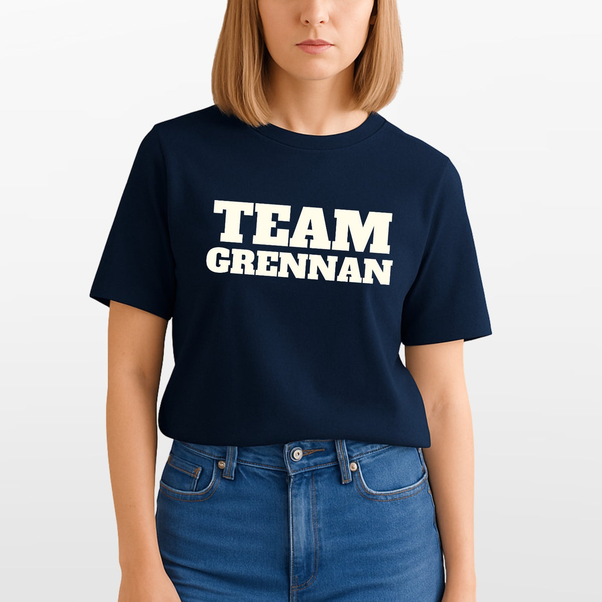 Personalised Team T-Shirt Custom Surname Name Unisex Hen Stag Group Tee