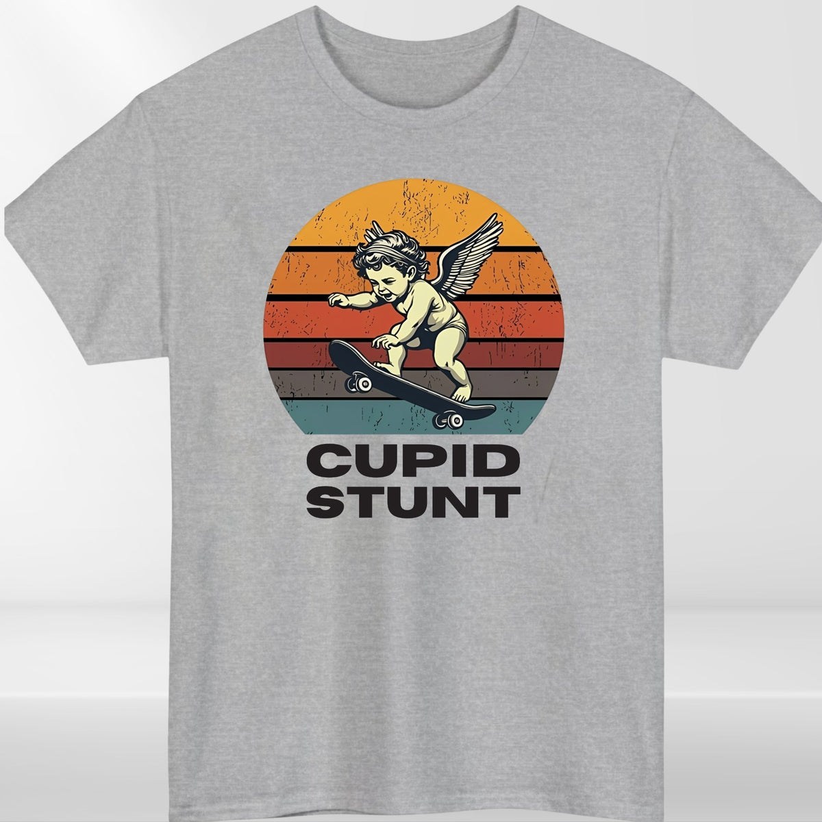 Cupid Stunt Funny Joke T Shirt Sarcastic Humour Unisex Party Gift Tee Top
