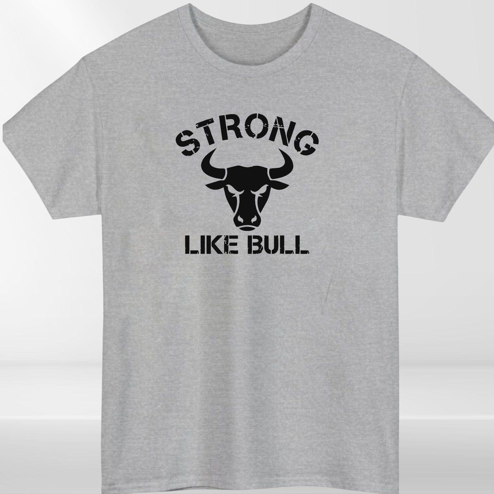 Strong Bull Gym T Shirt Bodybuilding Workout Fitness Training Muscle Top UK
