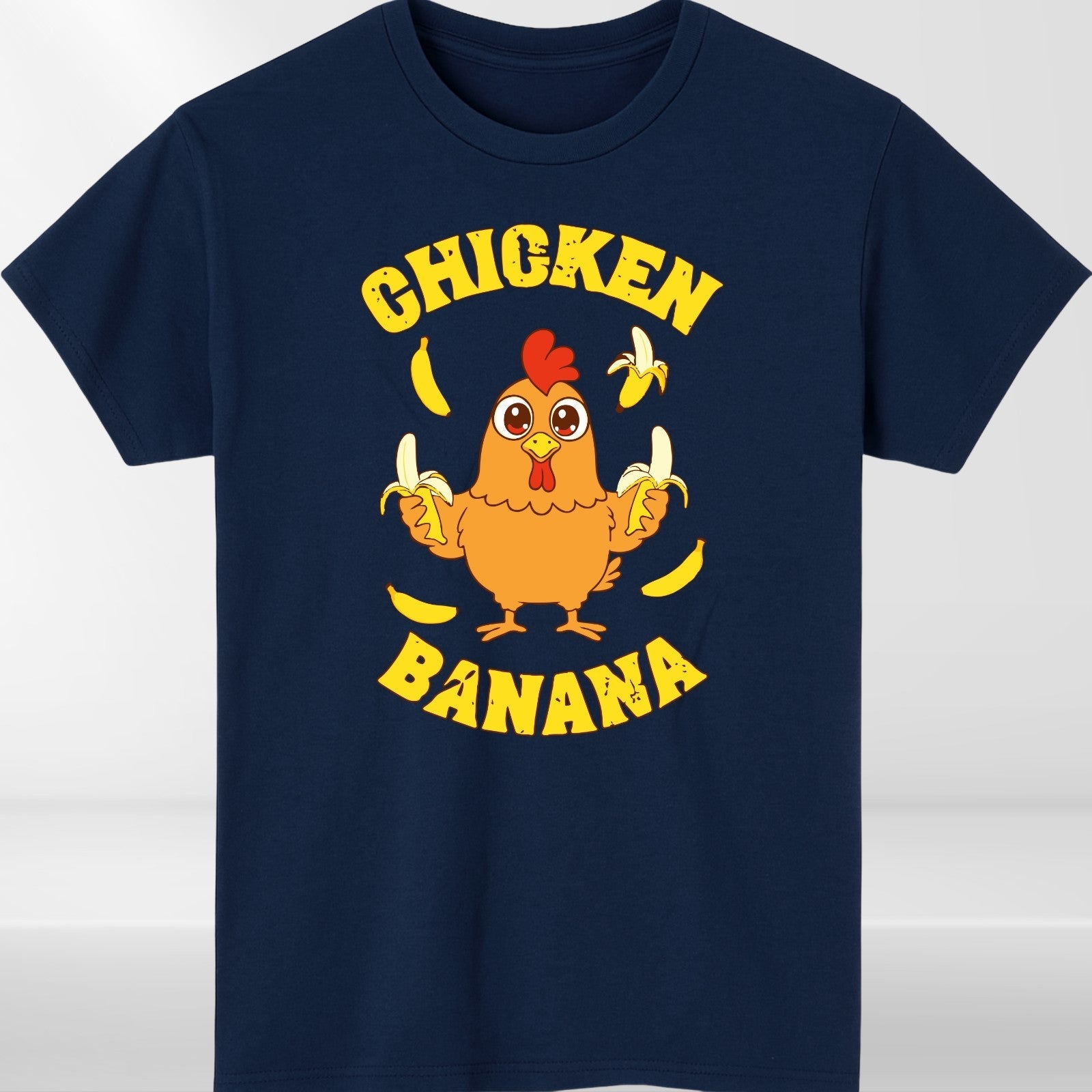 Chicken Banana T Shirt | Funny Chicken Meme Tee | Cute Cartoon Gift | Kids to 4X