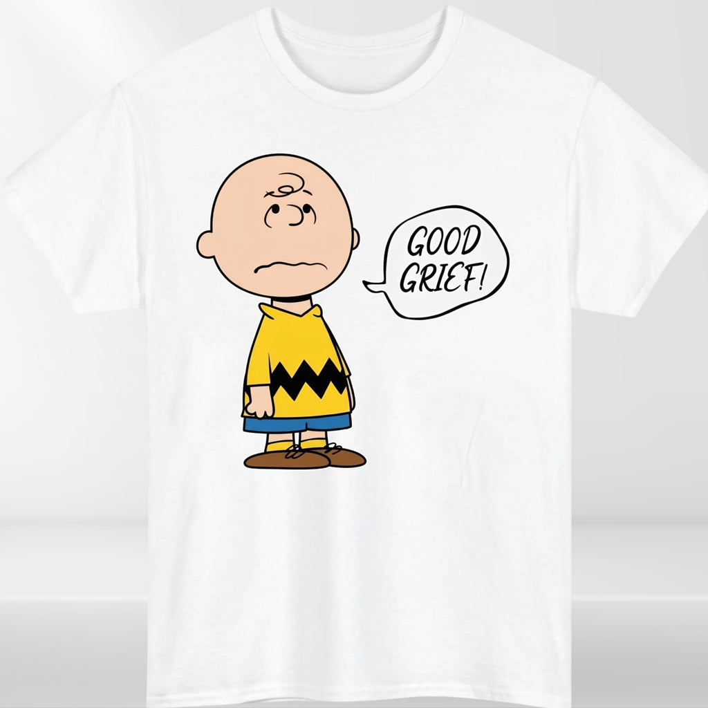 Good Grief Cartoon Unisex T-Shirt-Funny Peanuts Comic Strip Sarcastic Retro Tee