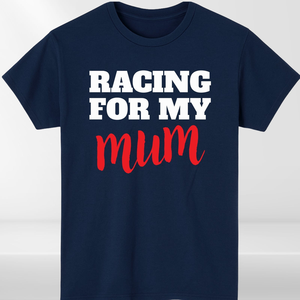 Racing For My Mum T-Shirt Charity Run Marathon Support Unisex Kids Tee