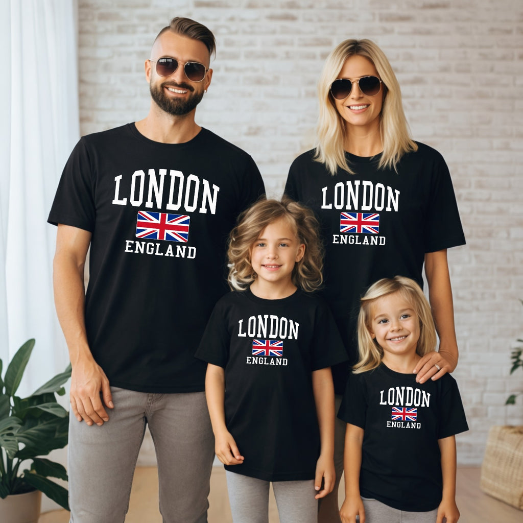 London England Unisex T-Shirt Union Jack Tee Trendy Great Britain Gift Souvenir
