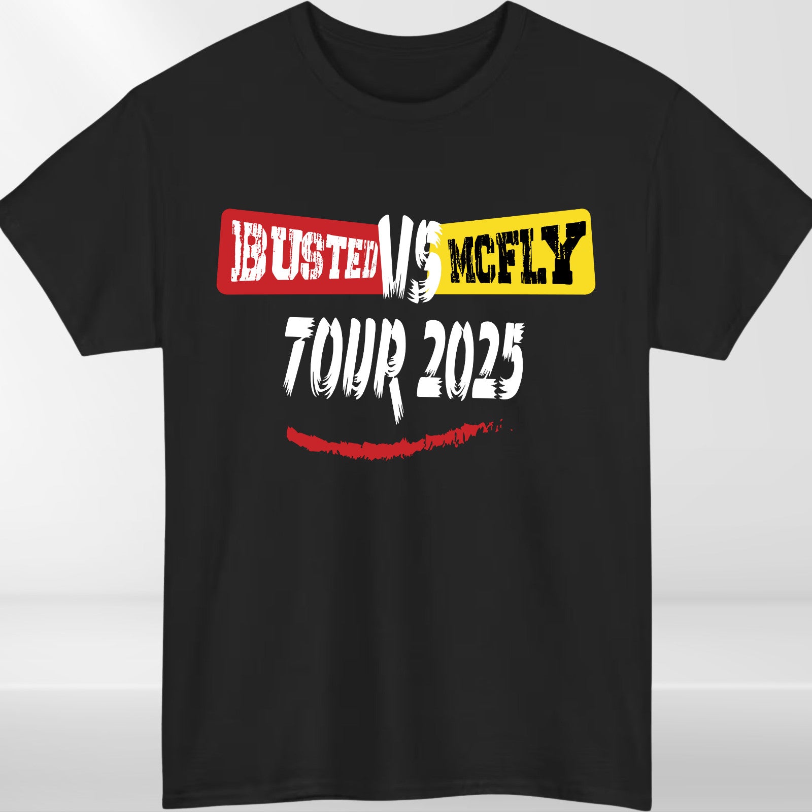 Team McFLY 2025 Pop Rock T-Shirt, Busted vs McFly Party Shirt, Music Lover's Tee