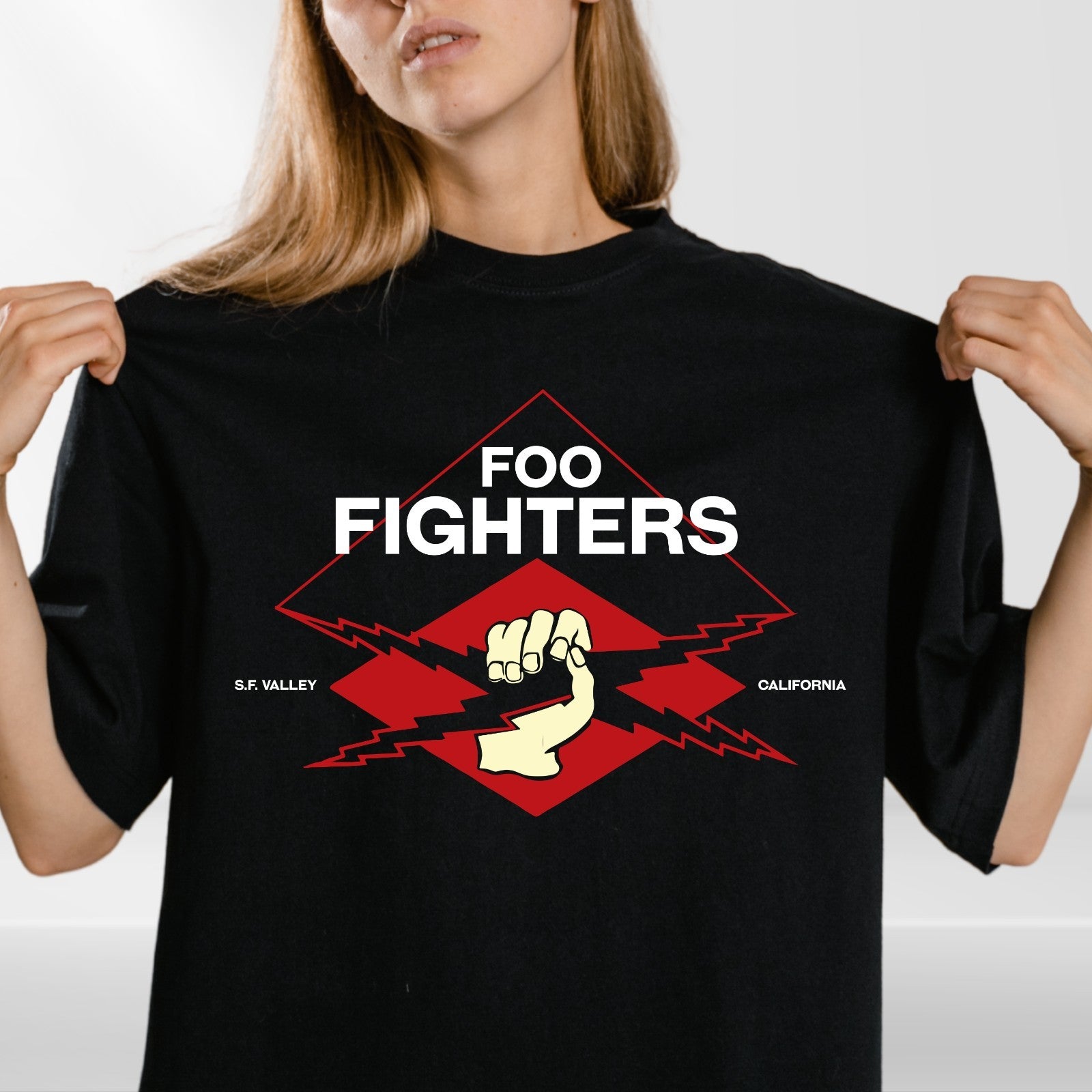 Foo Fighters T Shirt Dave Grohl Rock Band Logo Graphic Unisex Cotton Tee UK
