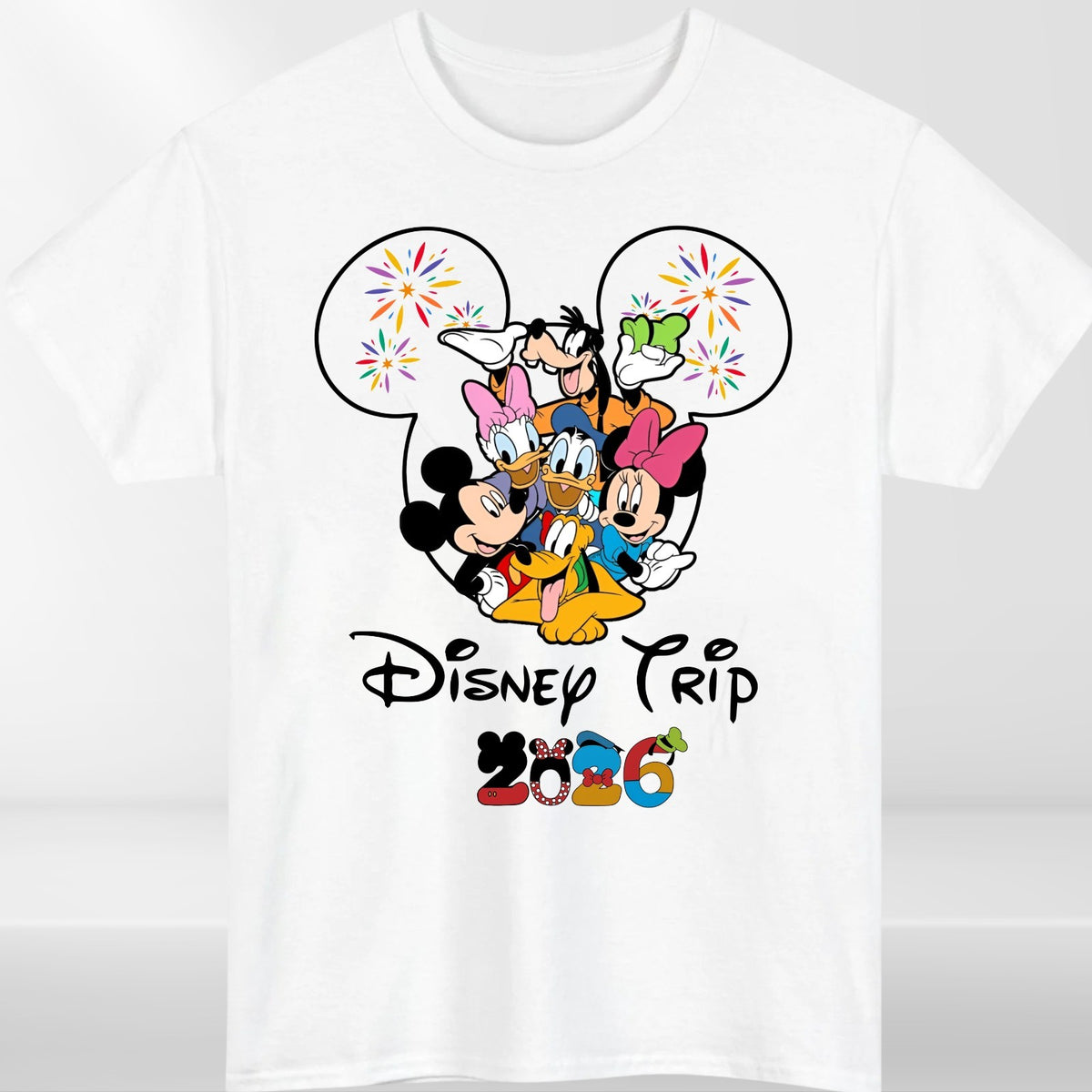 Family Vacation Trip 2026 Matching T-Shirt Theme Park Holiday Graphic Tee Adults