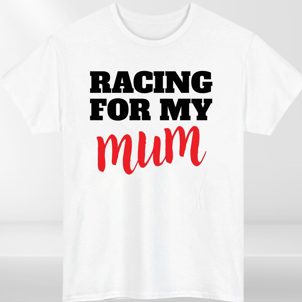 Racing For My Mum T-Shirt Charity Run Marathon Support Unisex Kids Tee