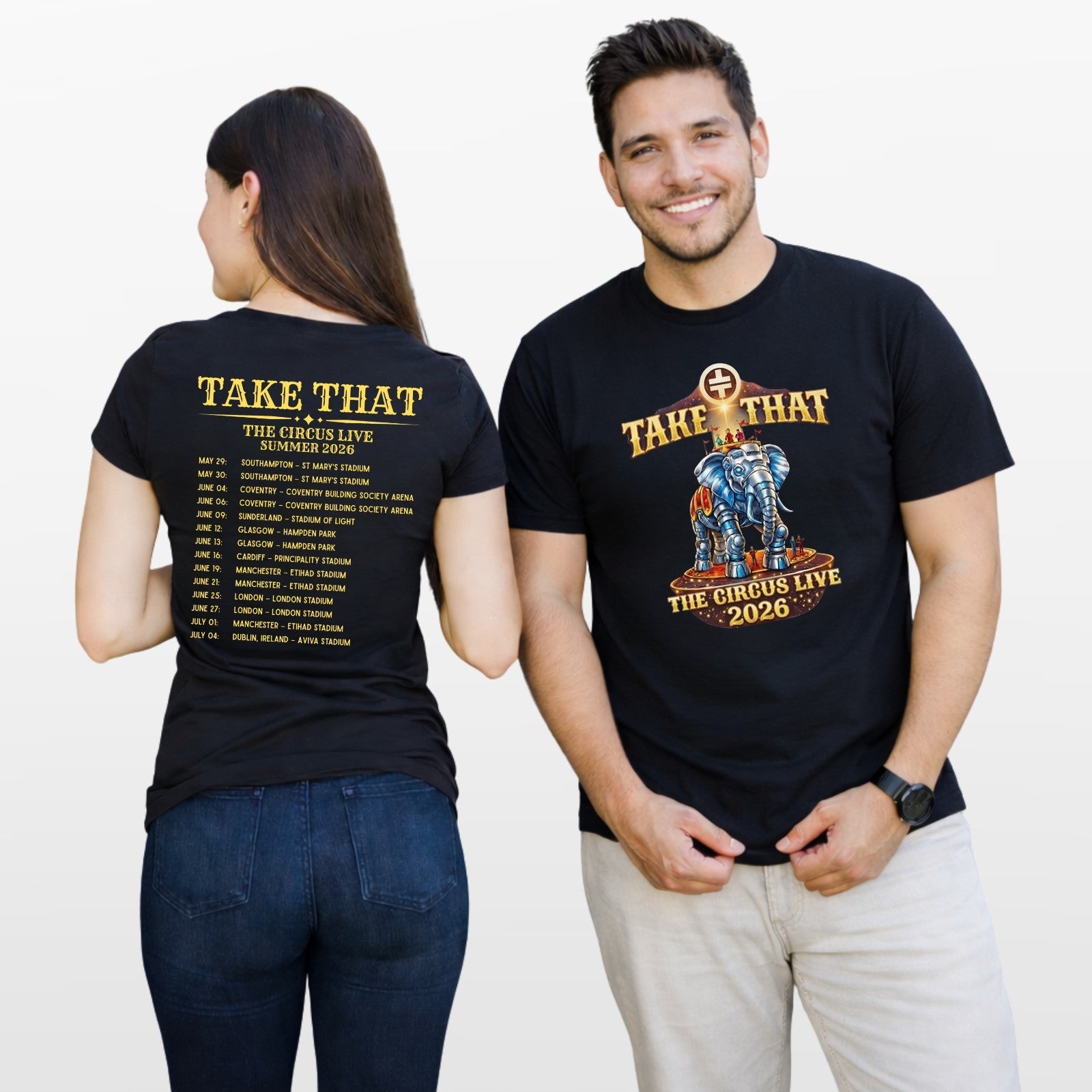 Take That The Circus Live Tour Inspired T Shirt Music Graphic Unisex Adults Kids