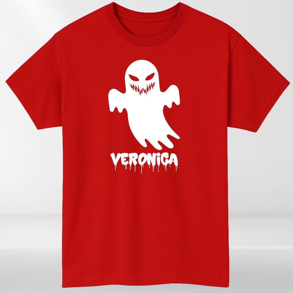 Personalised Halloween Ghost Couple T-Shirt Custom Name Spooky Scary Festive Top