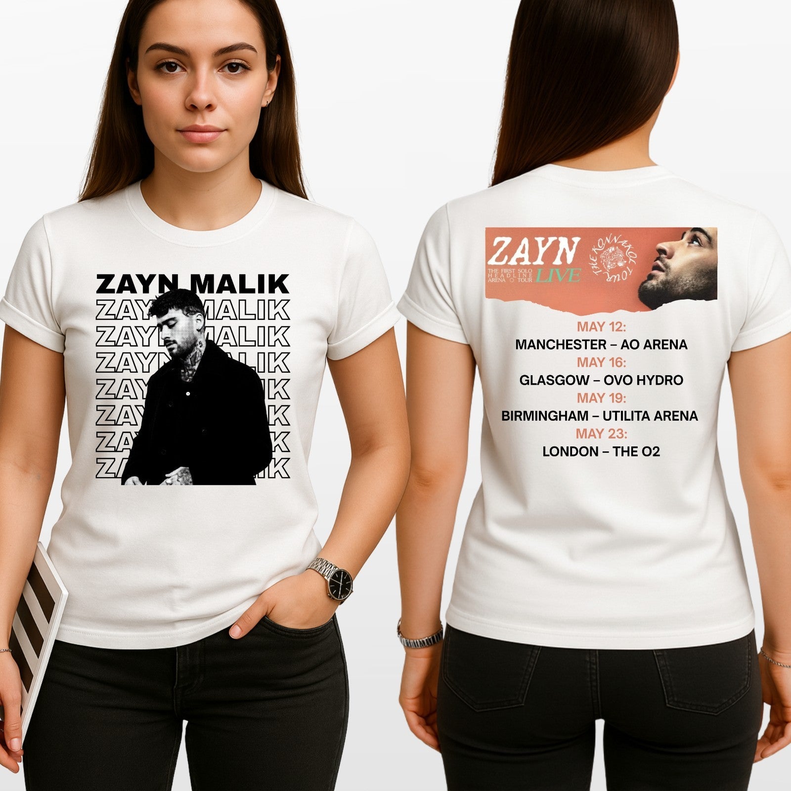 Zayn Konnakol Music 2026 Unisex T-Shirt - UK London Concert Dates Gift Tee Top