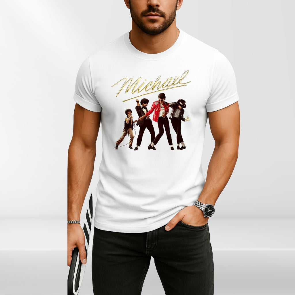 Michael Jackson 80s Thriller Crew Neck T-Shirt Unisex Tee