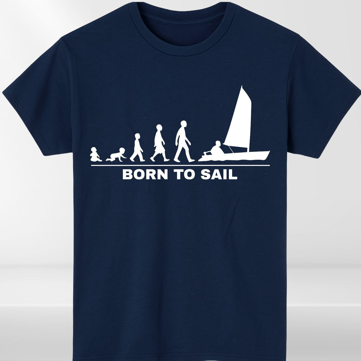 Born To Sail Baby T Shirt Babygrow Sailing Boat Funny Baby Gift Outfit UK