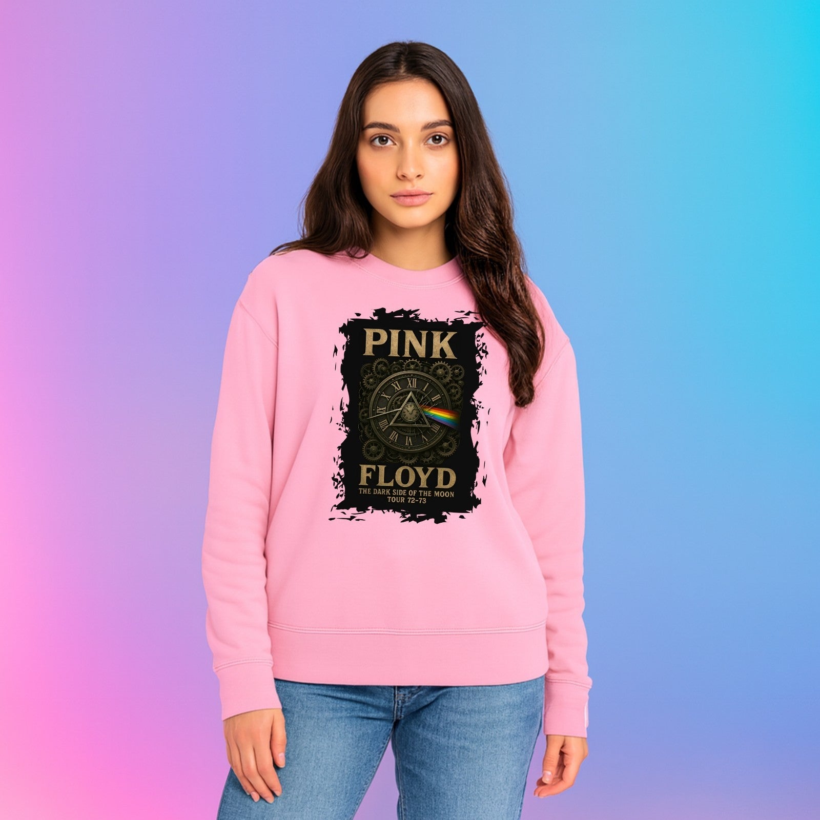 Pink Floyd Dark Side Of The Moon Jumper | Vintage Rock Sweatshirt | Unisex 4XL