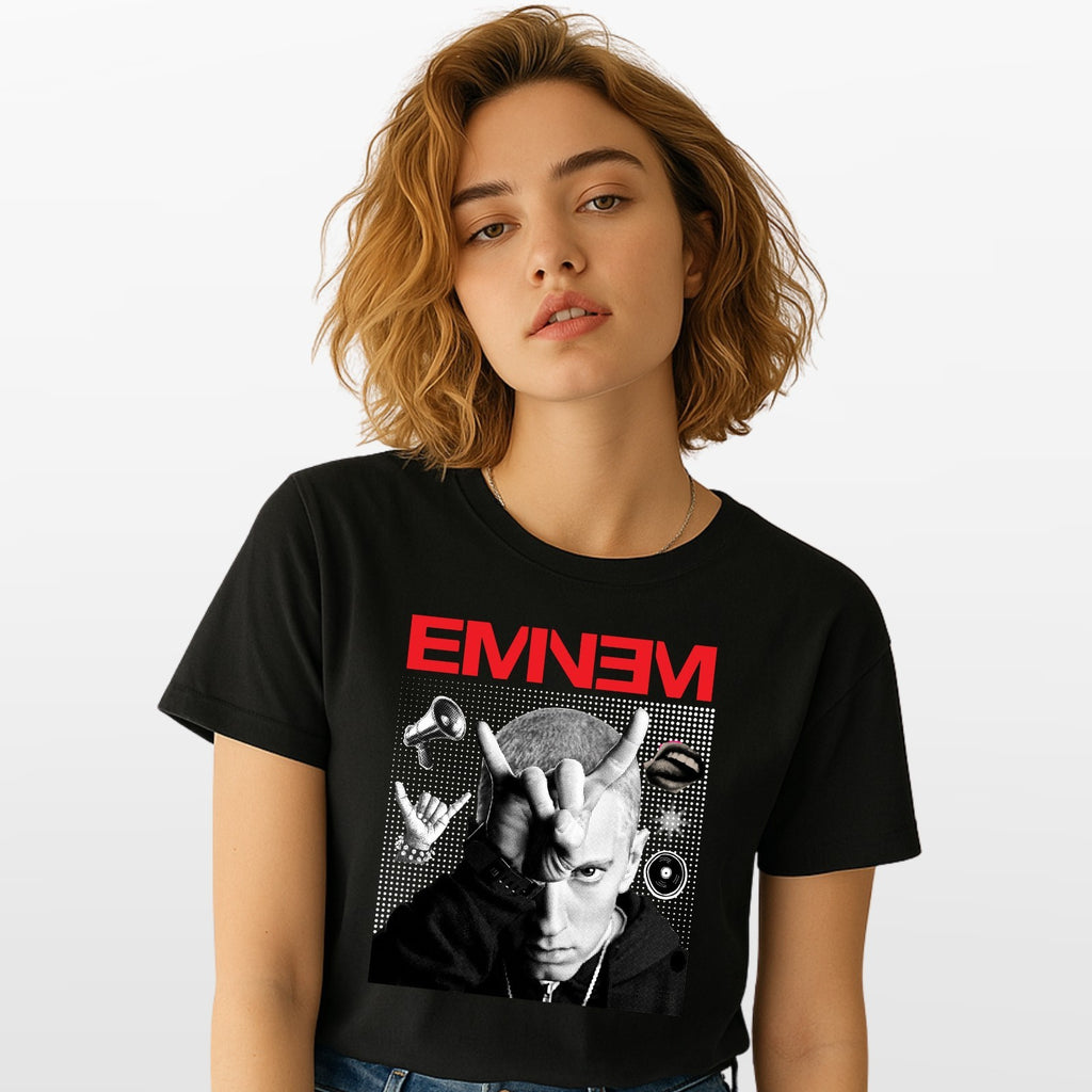 Eminem Rap Music Concert T-Shirt Hip Hop Fan Tee Gift For Music Lover Tee Top