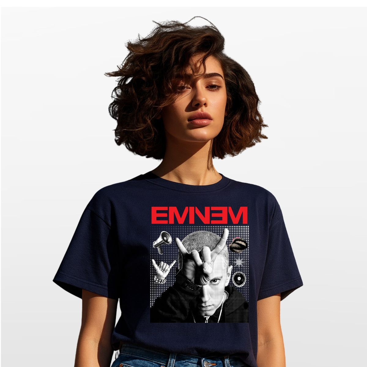 Eminem Rap Music Concert T-Shirt Hip Hop Fan Tee Gift For Music Lover Tee Top