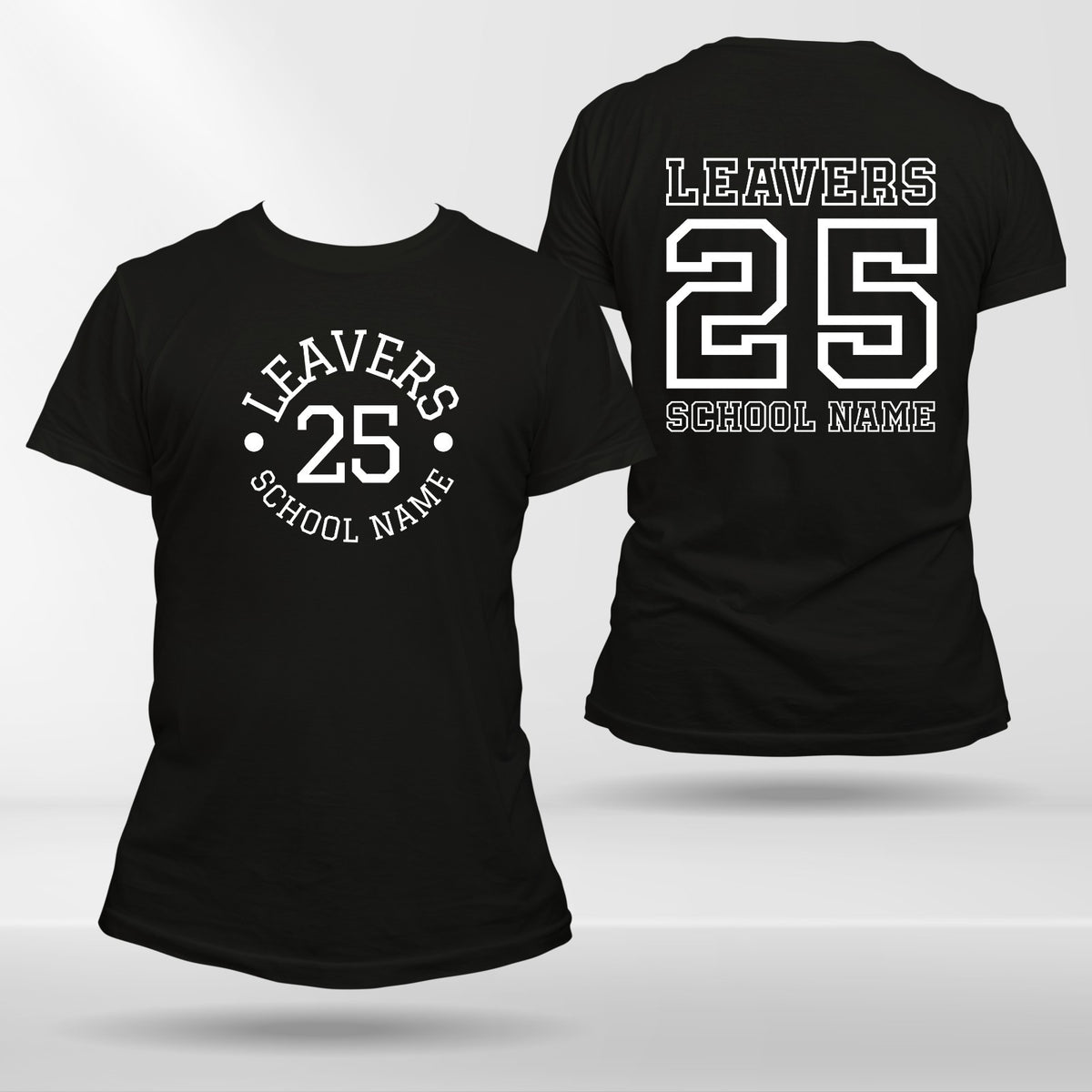 Personalised School Leavers 2025 TShirt, School leavers tshirt, Your school name