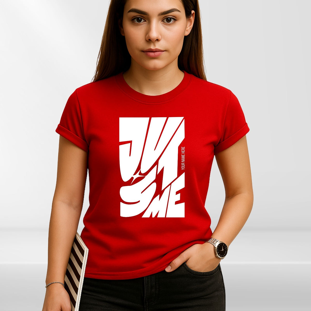 Custom Just Me Personalised Bold T-Shirt product view 5