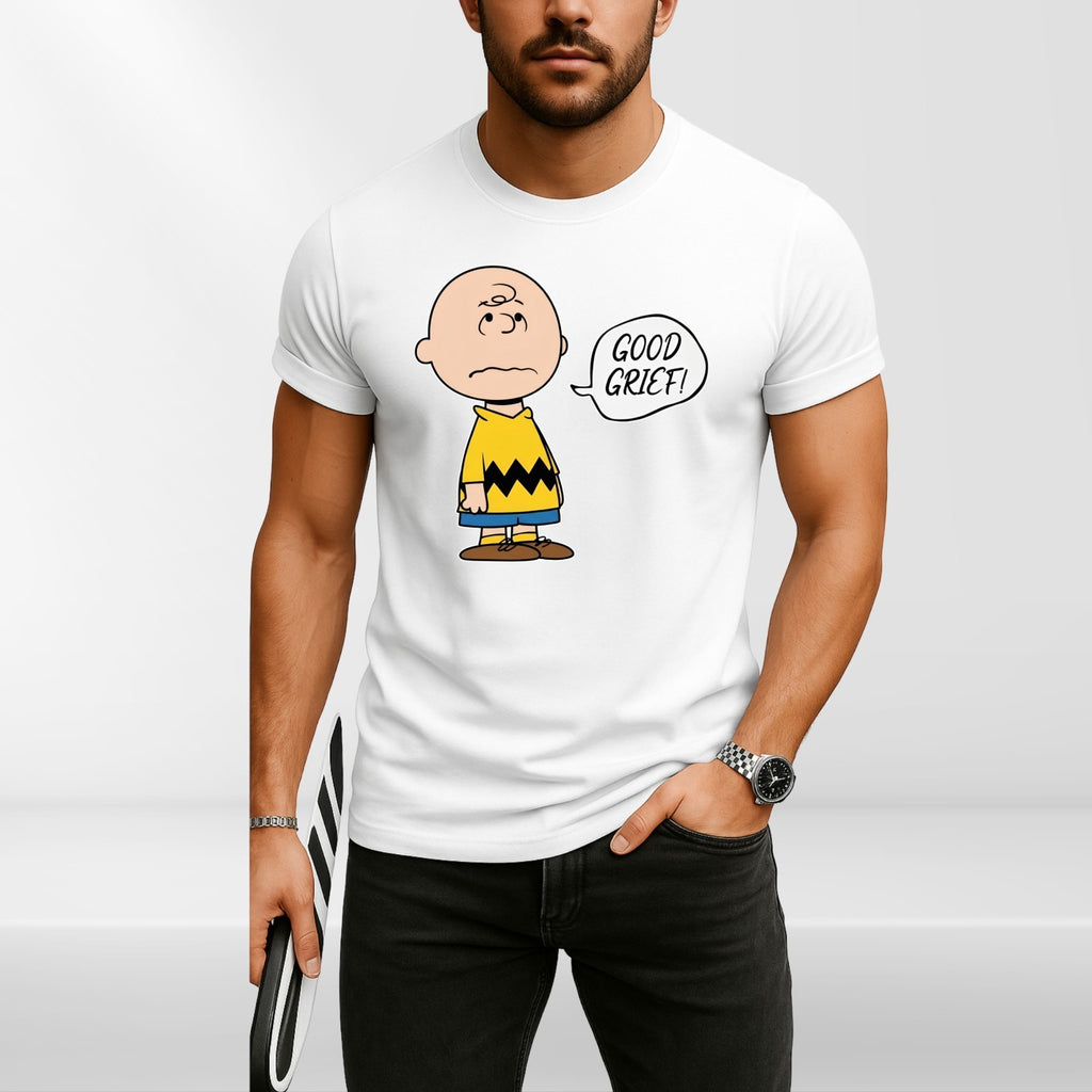Good Grief Cartoon Unisex T-Shirt-Funny Peanuts Comic Strip Sarcastic Retro Tee