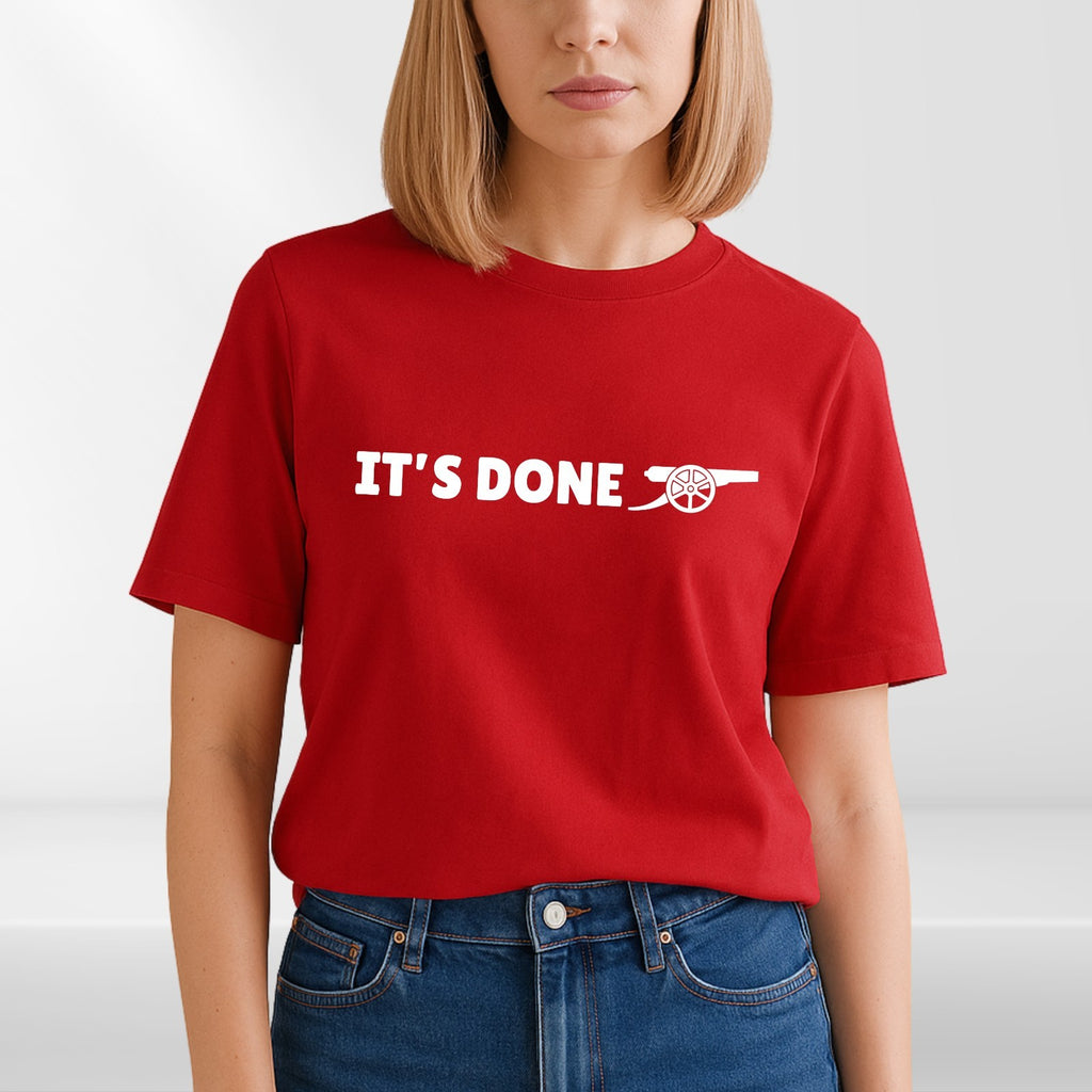 Its Done Cannon Graphic T Shirt Football Fan Celebration Unisex Gift Tee