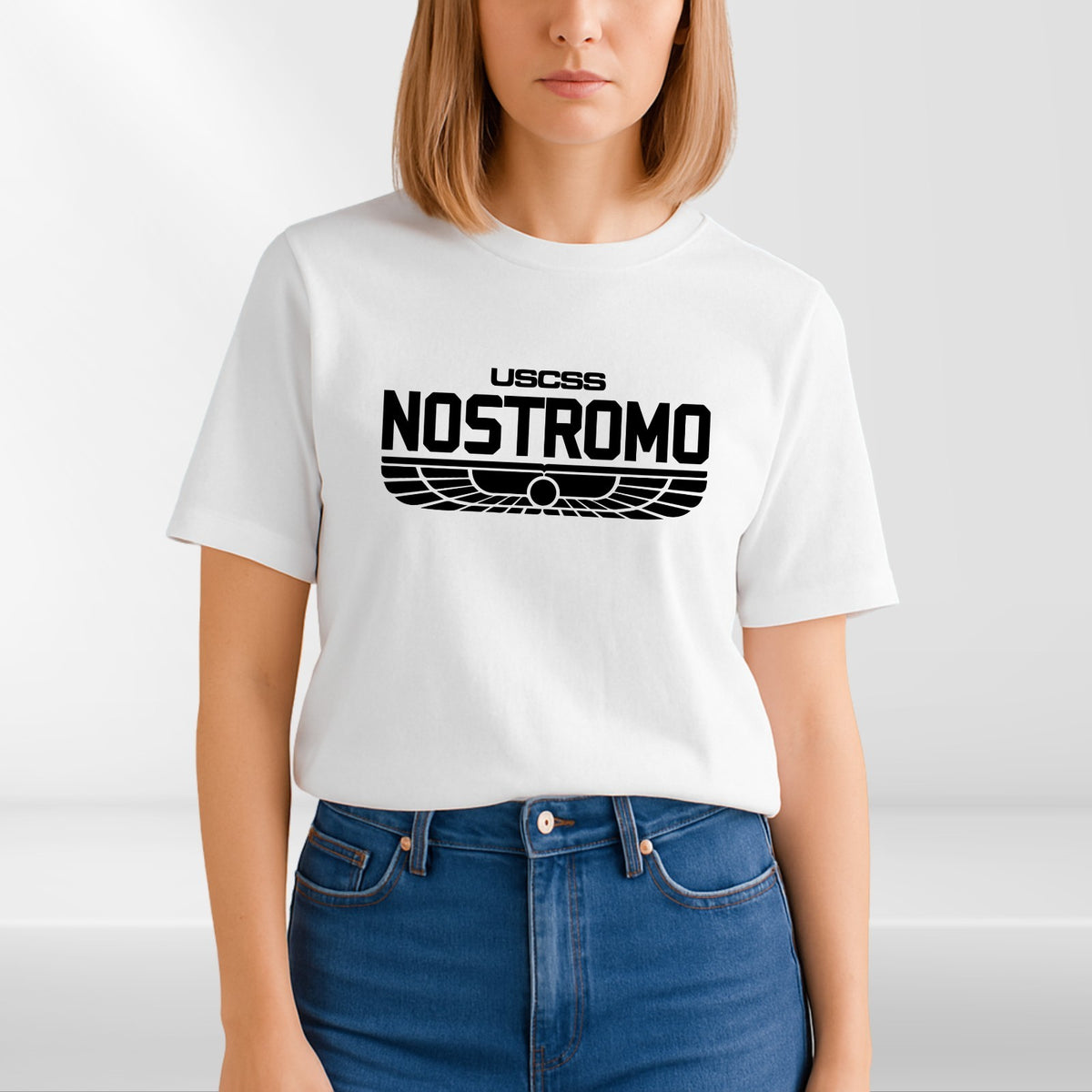 USCSS Nostromo t-shirt Alien geek nerd aliens sci fi top tee present gift