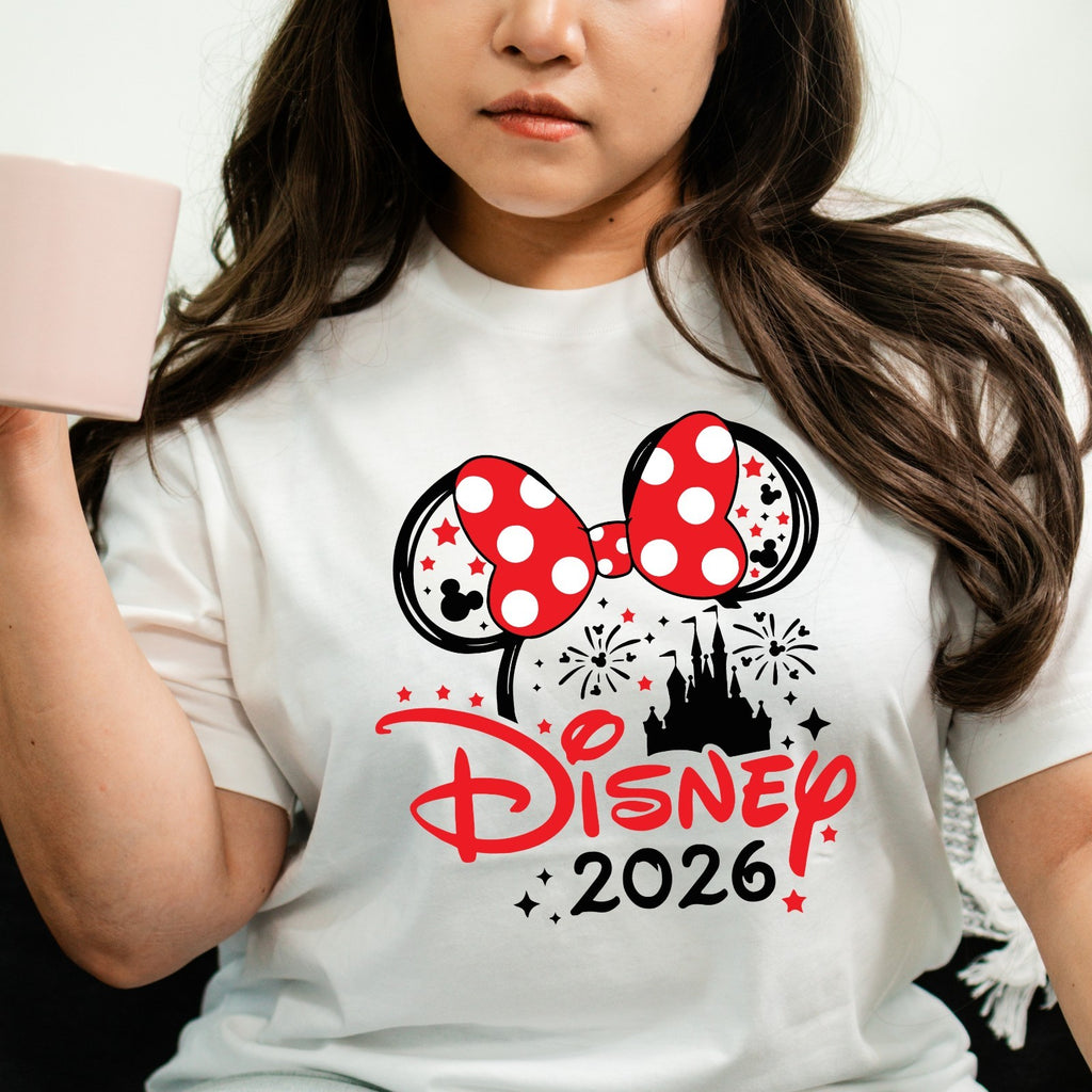 Disney Trip 2026 Family Matching Minnie T Shirt Disneyland Holiday T-Shirt Gift