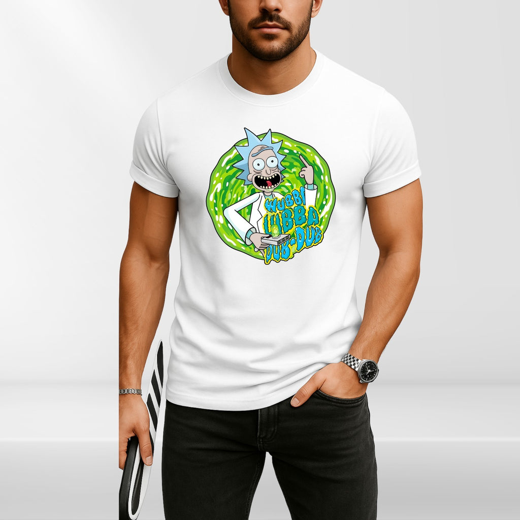 Rick and Morty Wubba Lubba Dub Dub T-Shirt Funny Cartoon Unisex Graphic Tee