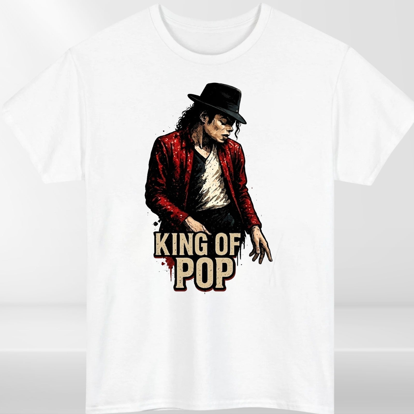 Michael Jackson Inspired King of Pop T-Shirt Music Fan Unisex Graphic Tee UK