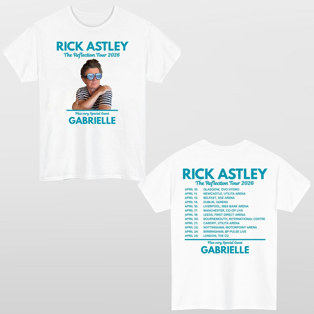 Rick Astley Reflection Tour 2026 T-Shirt – Music Fan Unisex Concert Tee Top