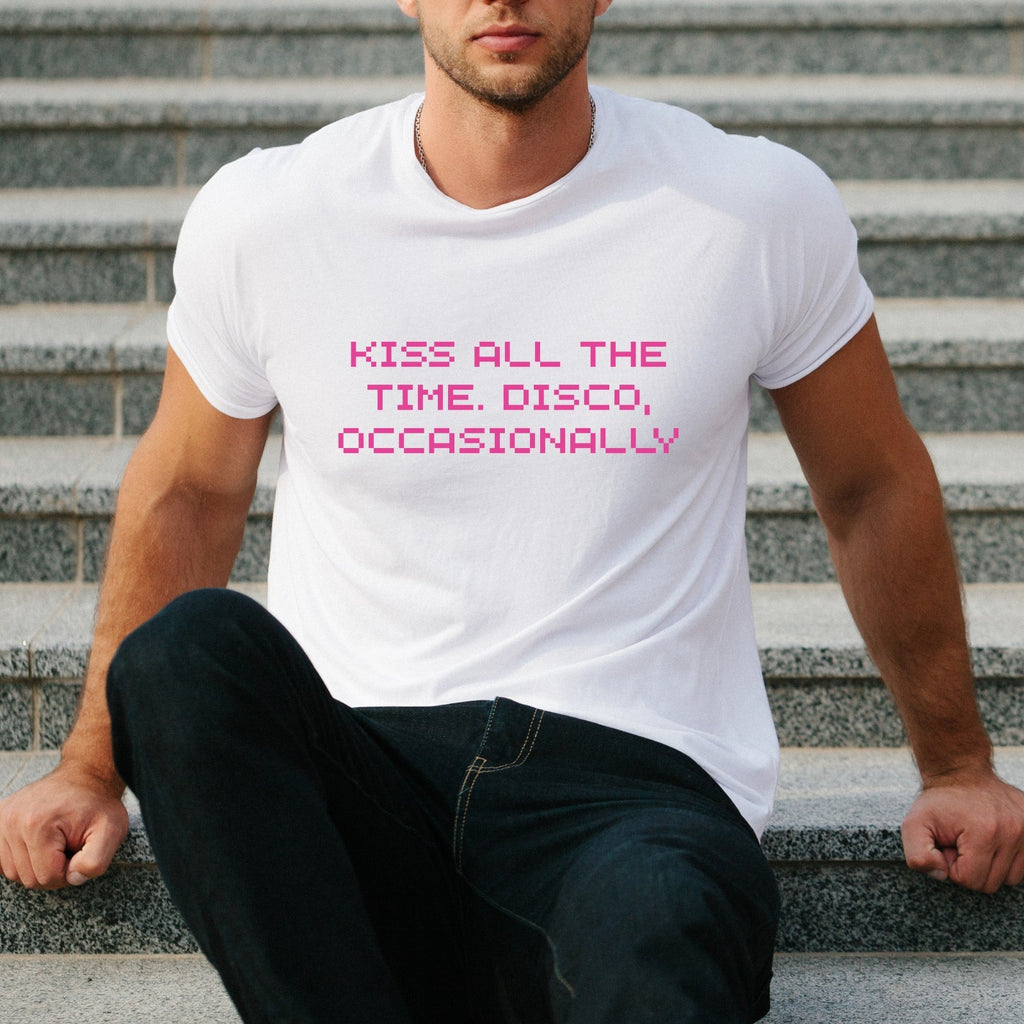 Kiss All The Time Disco Occasionally T Shirt Music Fan Concert Tee Top