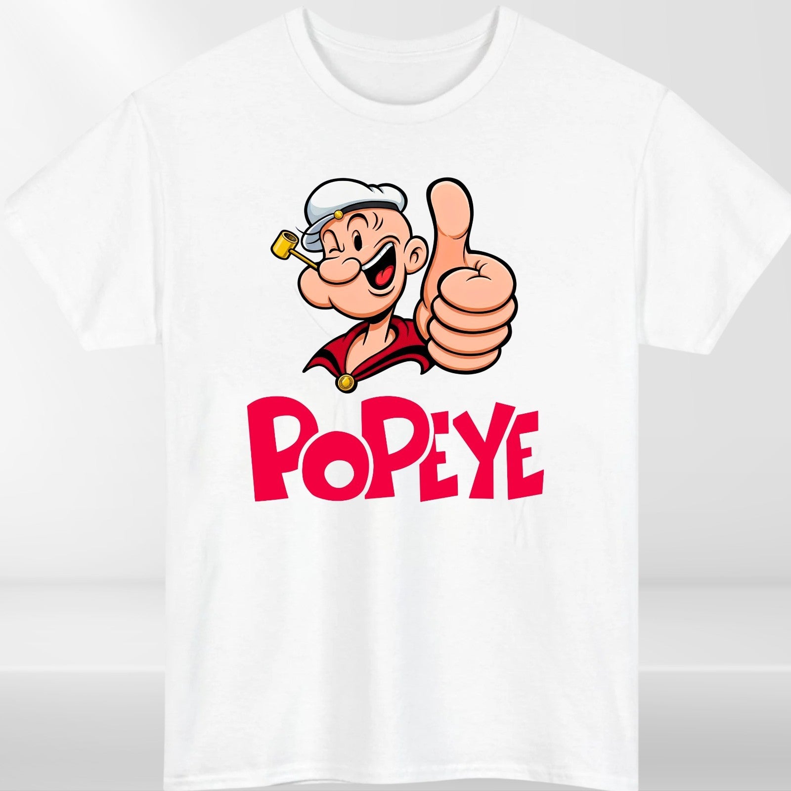 Popeye T-Shirt Retro Vintage The Sailor Man Cartoon Spinach Kids & Adults Top
