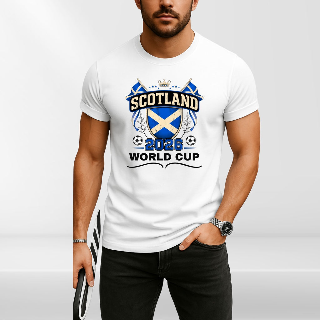 Scotland Football 2026 Fan Unisex Kids T Shirt Scottish Soccer Gift Tee