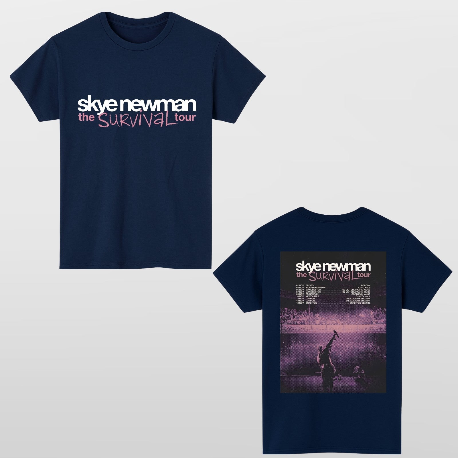 Skye Newman Survival Tour 2026 UK T Shirt Pop Music Concert Unisex Tee