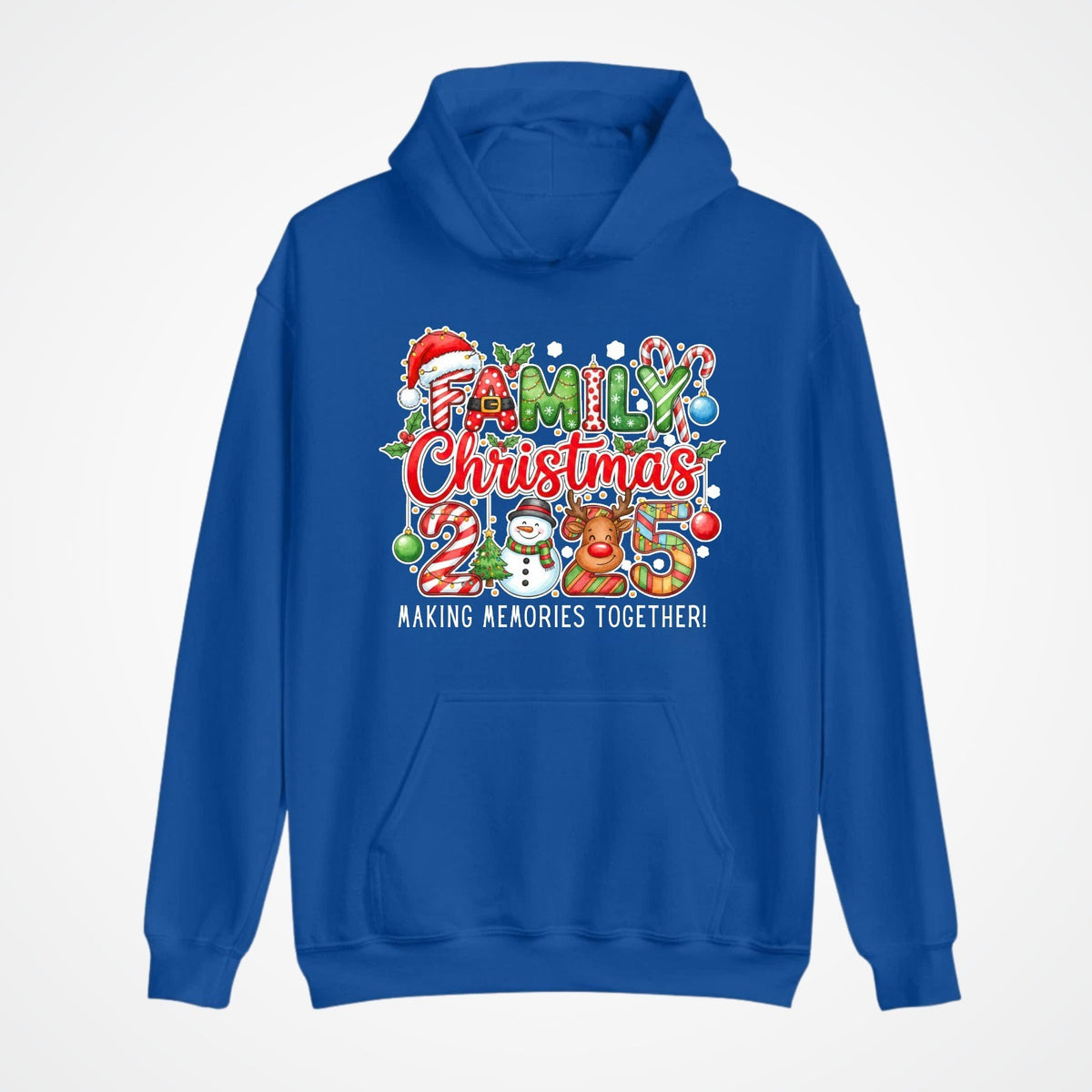 Family Christmas 2025 Hoodie | Matching Xmas Hoodie | Snowman & Reindeer Gift |