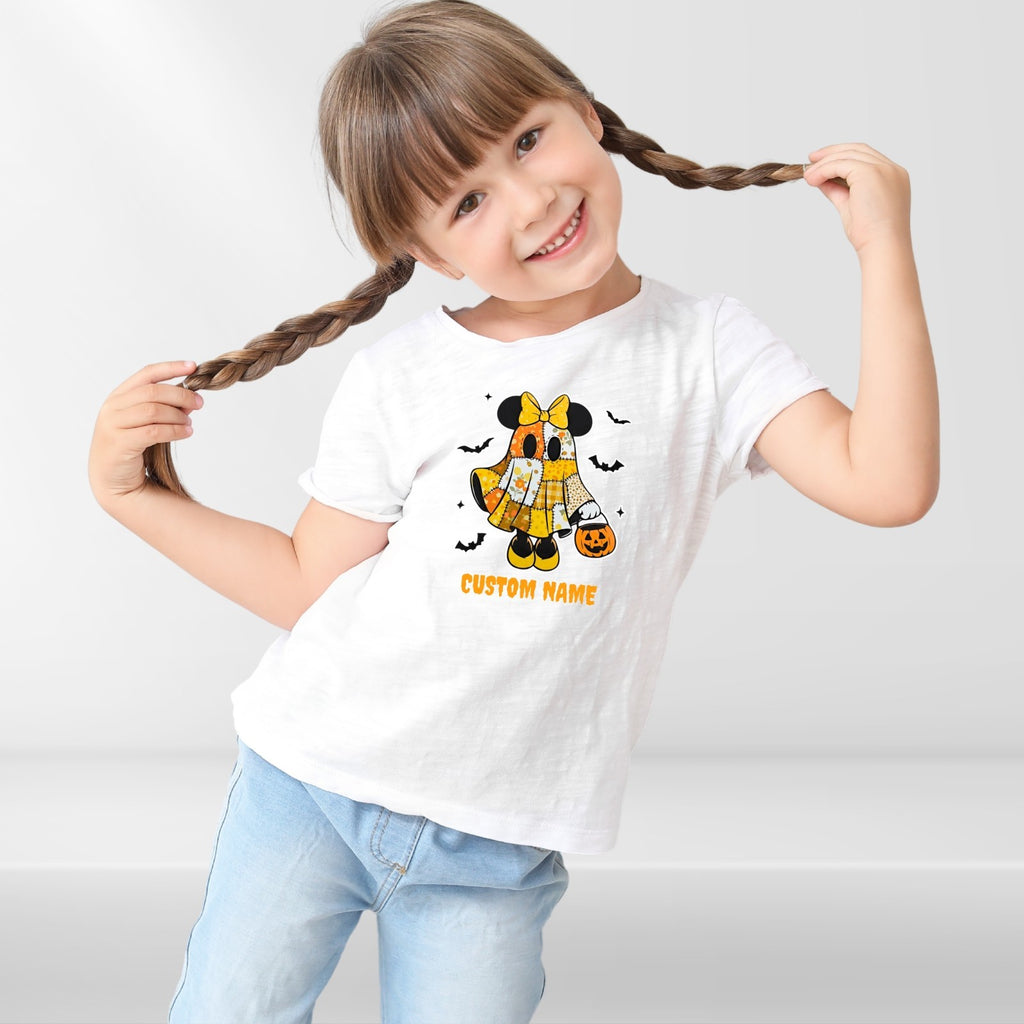 Custom Name Halloween Ghost T-Shirt | Personalized Spooky Boo Tee  Treat