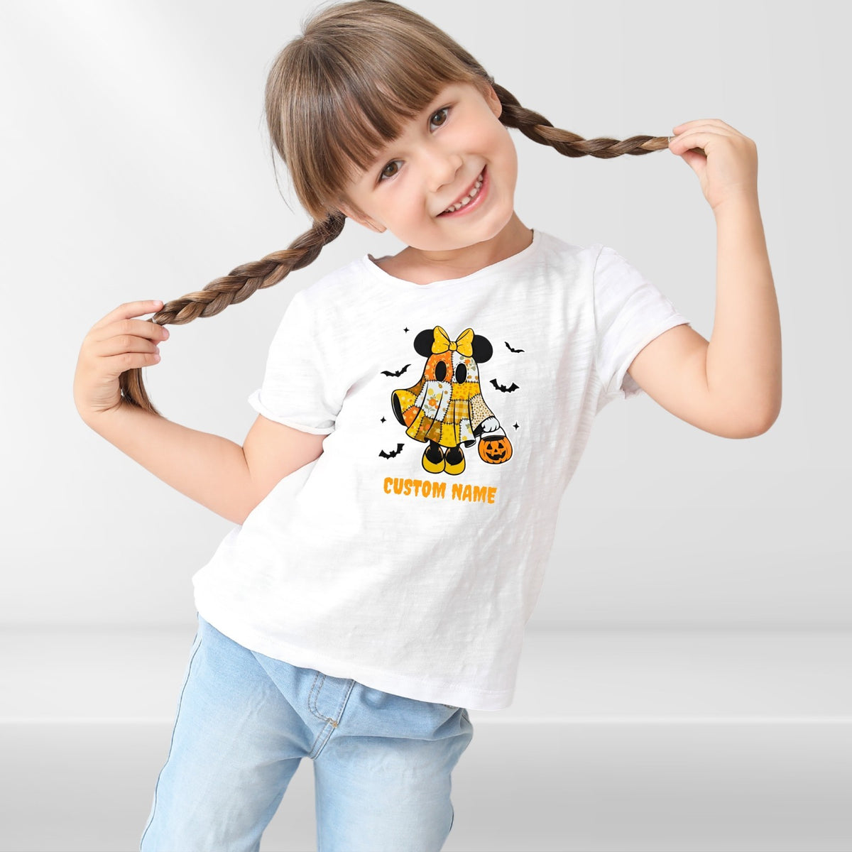 Custom Name Halloween Ghost T-Shirt | Personalized Spooky Boo Tee  Treat