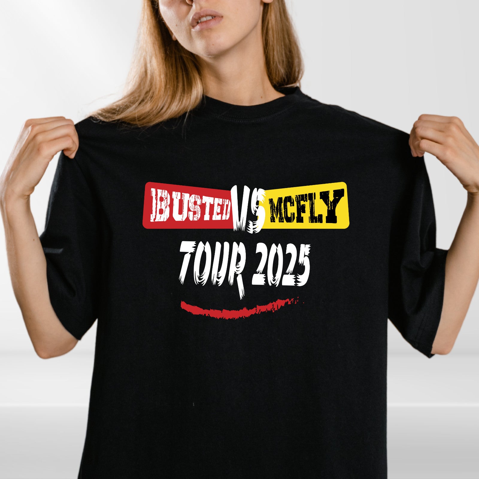 Team McFLY 2025 Pop Rock T-Shirt, Busted vs McFly Party Shirt, Music Lover's Tee